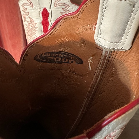 Lucchese 2000 red stingray crepe sole cowboy boot - Picture 7 of 7
